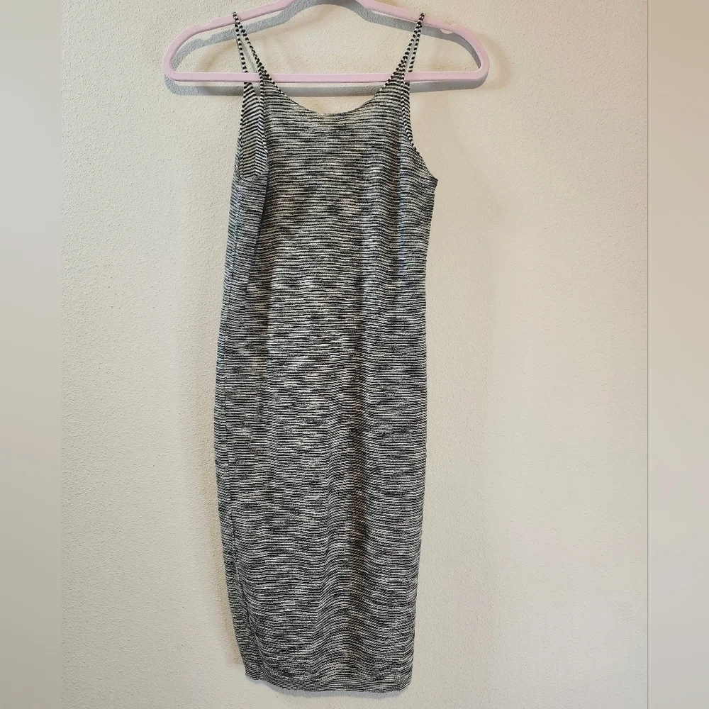 All Saints Blyth Stripe Vest Dress Size Small Black And White Stripe‎ Brand New